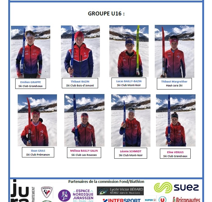 Groupe U16 Fond Saison 2023/2024