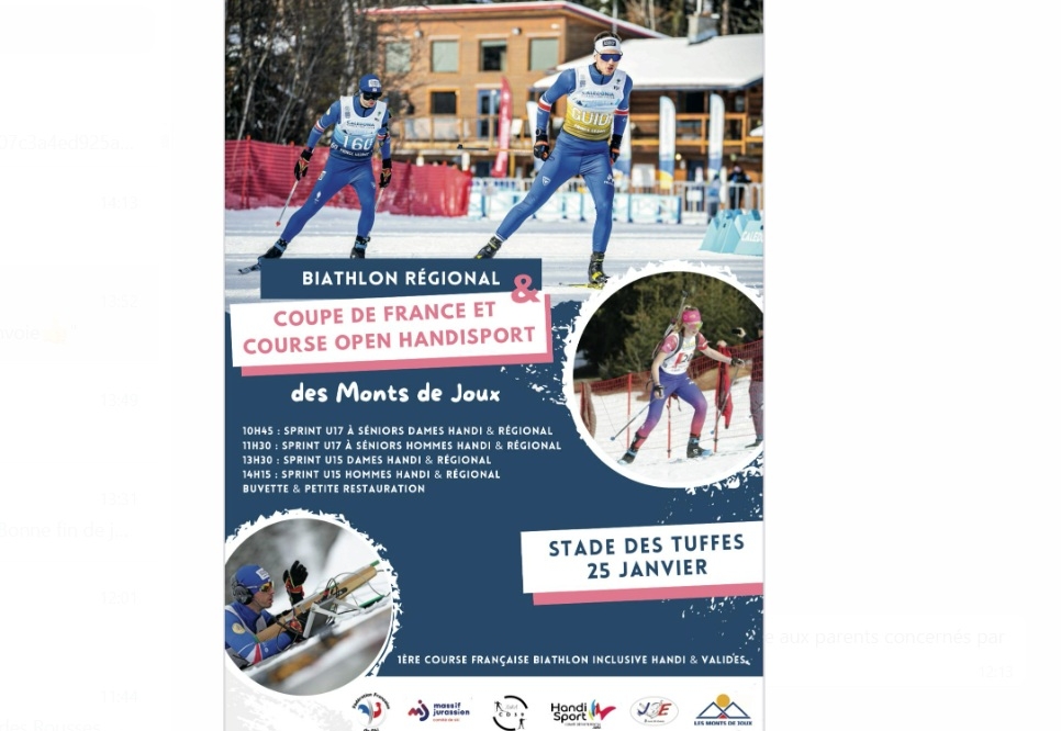 Course Régionale Monts de Joux + CDF Handi